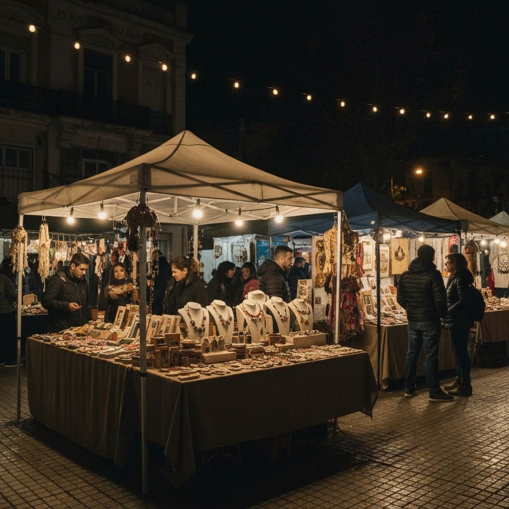 Artisan market in Buenos Aires
